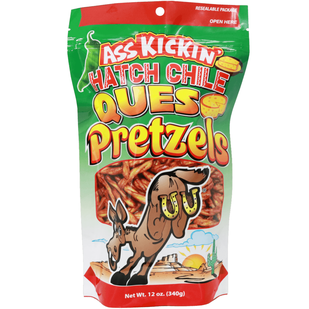 Ass Kickin’ | Bretzels au Chili et au Fromage Hatch