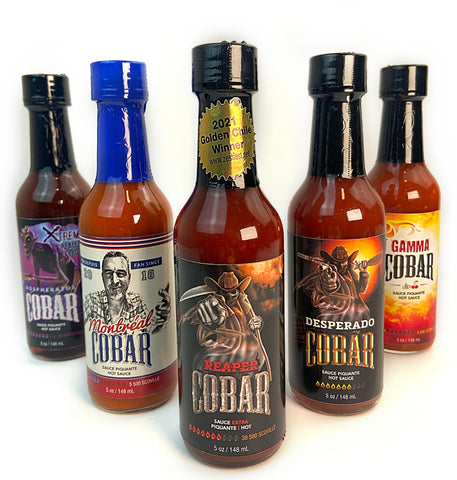 Kit Cadeau de 5 sauces Xtrem piquant