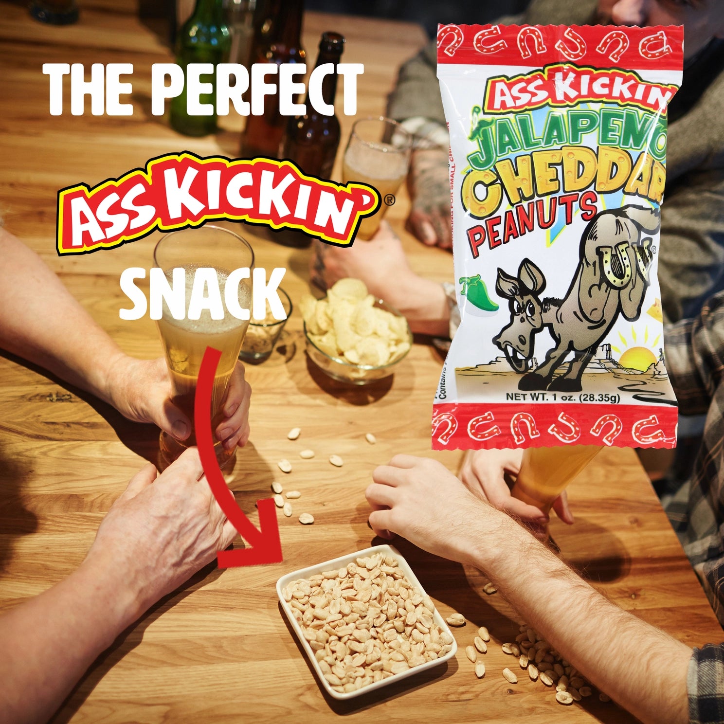 Ass Kickin’ Jalapeno Cheddar Peanuts
