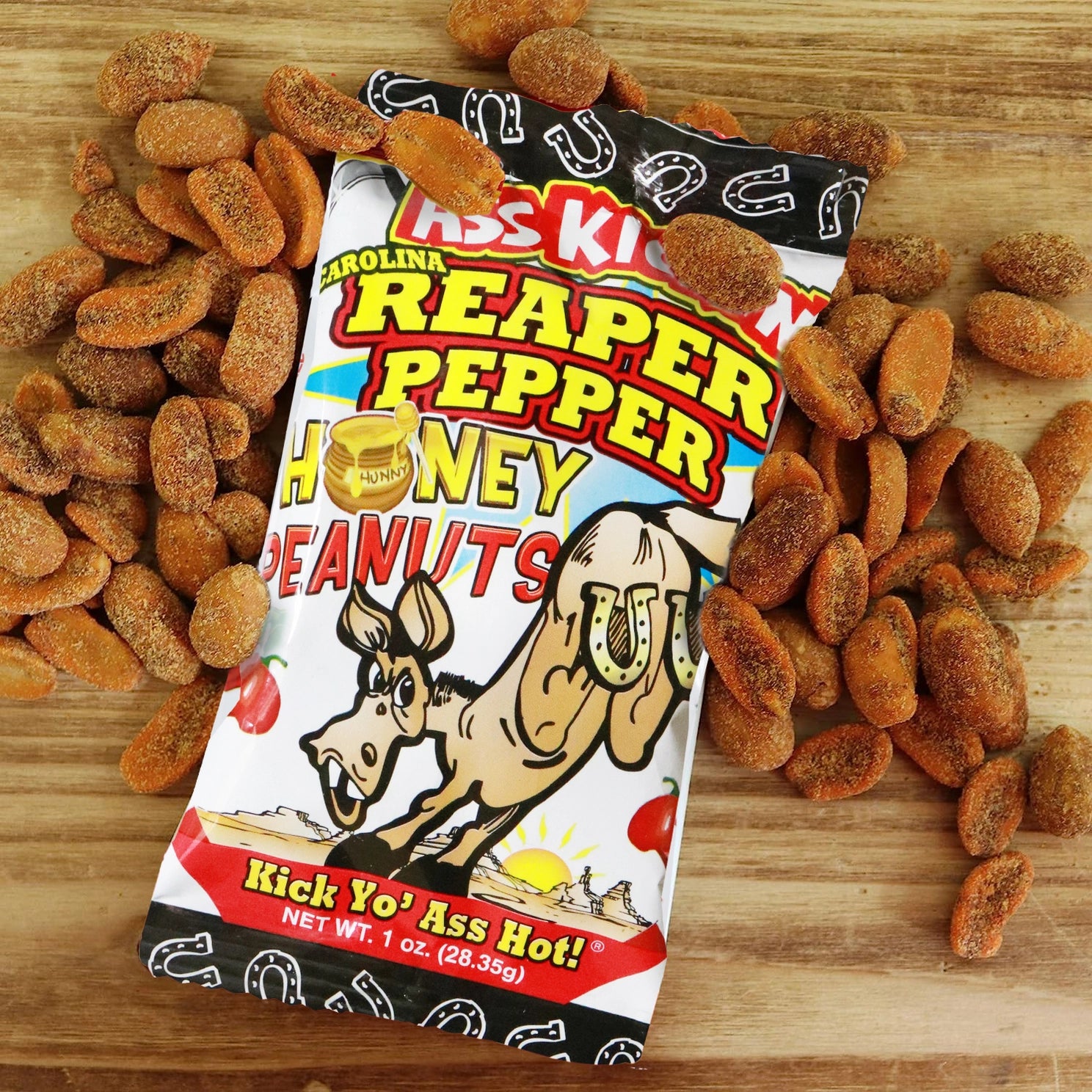 Ass Kickin’ Carolina Reaper Honey Peanuts